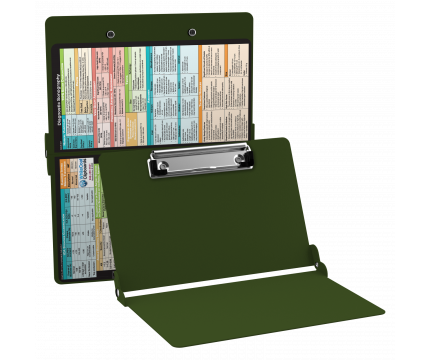 WhiteCoat Clipboard® - Army Green Diagnostic Sonography Edition